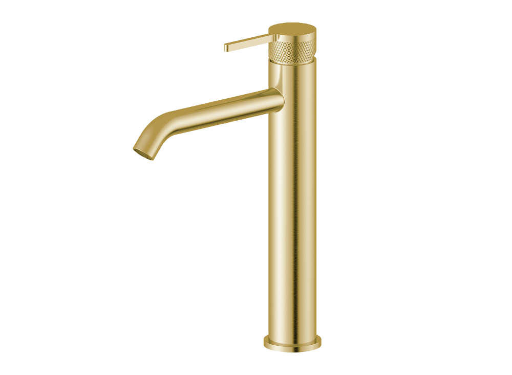 Pioneer Forge Tall Basin Mixer Brushed Gold