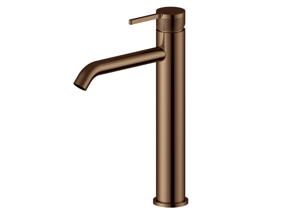Pioneer Forge Tall Basin Mixer Brushed Bronze