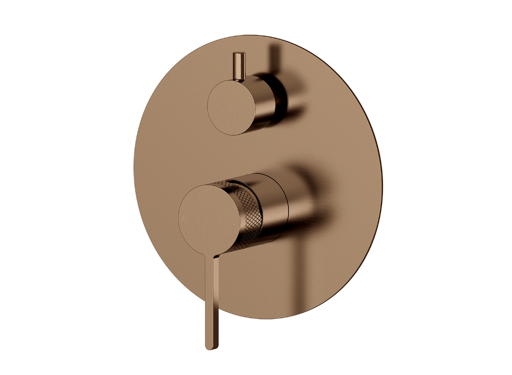 Pioneer Forge Shower Divert Mixer Brushed Bronze