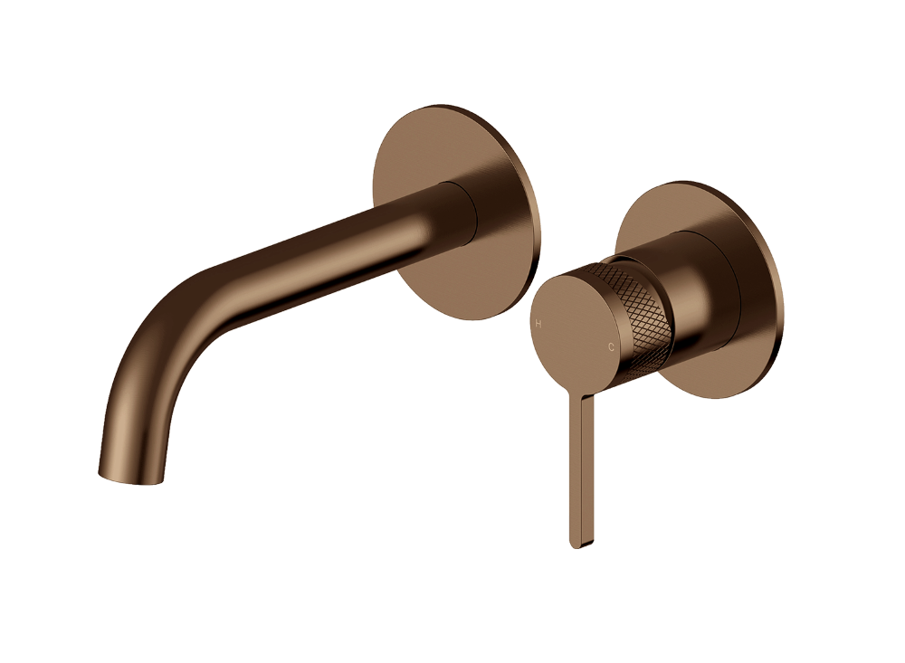 Pioneer Forge Wall Basin Set Brushed Bronze