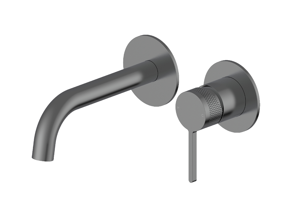 Pioneer Forge Wall Basin Set Gunmetal