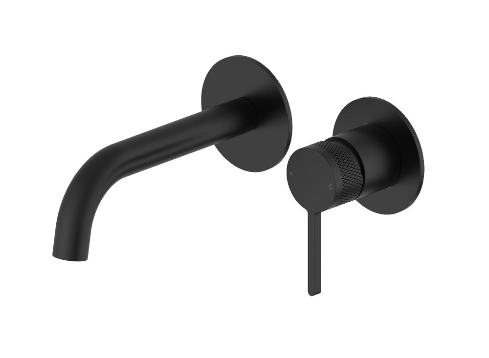 Pioneer Forge Wall Basin Set Matte Black