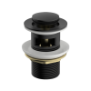 Clikclak Overflow Pop-Up Dome Waste Matte Black
