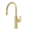 Civic Extractable Kitchen Mixer Brushed Gold