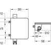 Modern wall mount bath mixer, ribbo