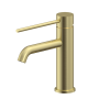 Pioneer Standard Height Basin Mixer With Extended Handle Brushed Gold