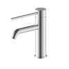 Pioneer Standard Height Basin Mixer With Extended Handle Brushed Stainless