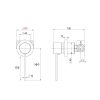 Pioneer Shower/Bath Mixer With Extended Handle Brushed Stainless