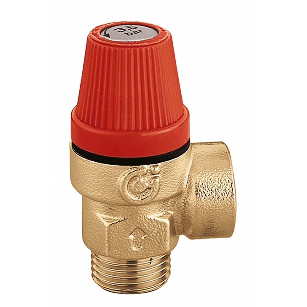 Caleffi 312 Series Safety Valve 15x15mm 600kPa Low Lead