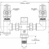 Caleffi 5213 TV with Isolation Valves 20mm