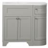 Kzoao England freestanding vanity 900mm LEFT Grey
