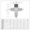 Caleffi 5231 Heavy Duty Tempering Valve 25mm
