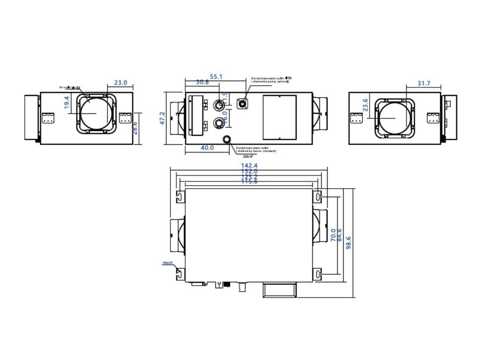 Ritter Ducted Fan Coil, 1 Outlet