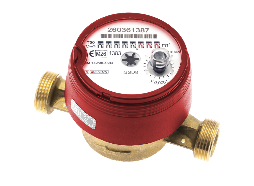 Bmeters MBUS Water Meter 20mm Hot