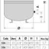 Caleffi 50L Expansion Tank Heating Only