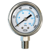 Kingtai SS Pressure Gauge 1/4" Bottom Connection 10 bar